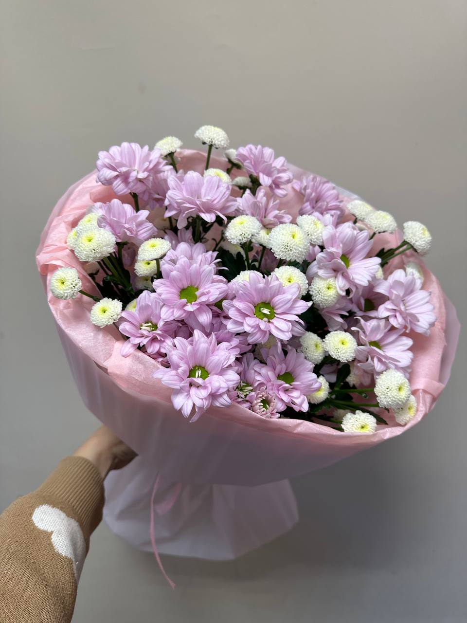 Букет из 9 кустовых хризантем Букет из 9 кустовых хризантем